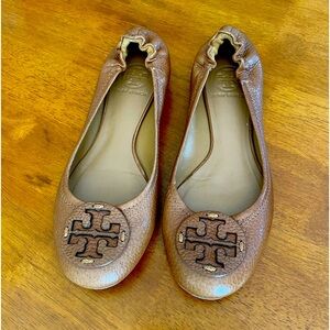 Tory Burch Ella Pebble leather flats